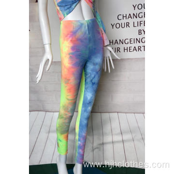 DTY Tie-die Fabric Women Suit